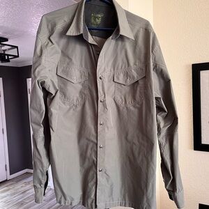 Kuhl Gray/Green Long Sleeve Hiking Shirt
